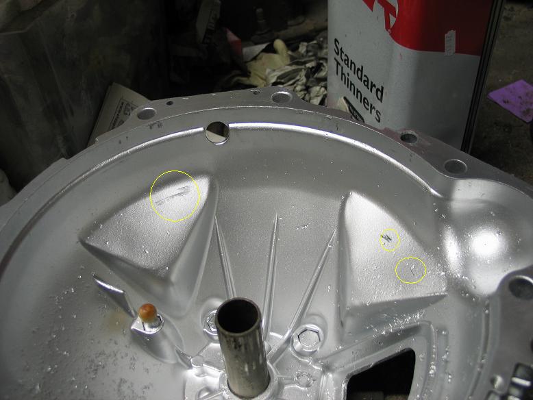 360 bell housing with rub marks