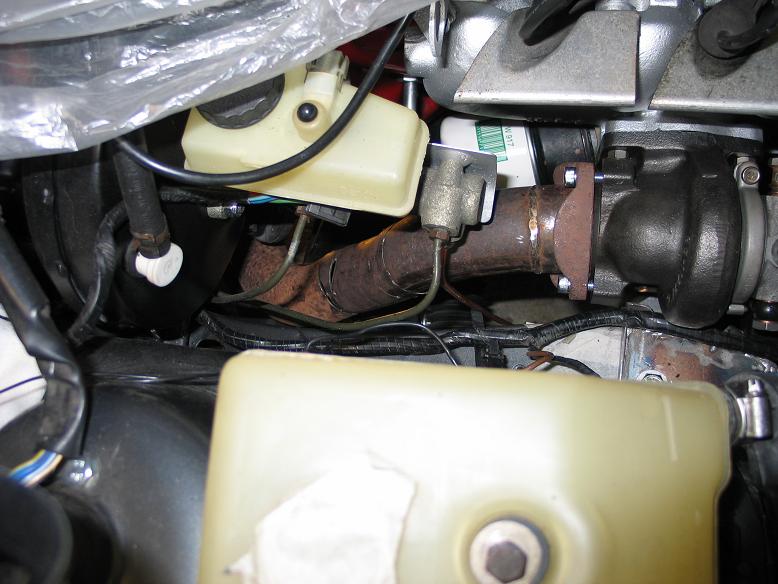 Downpipe tacked