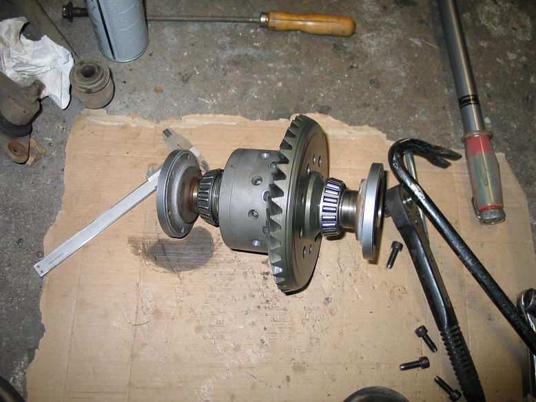 Internals with flanges loosely in.