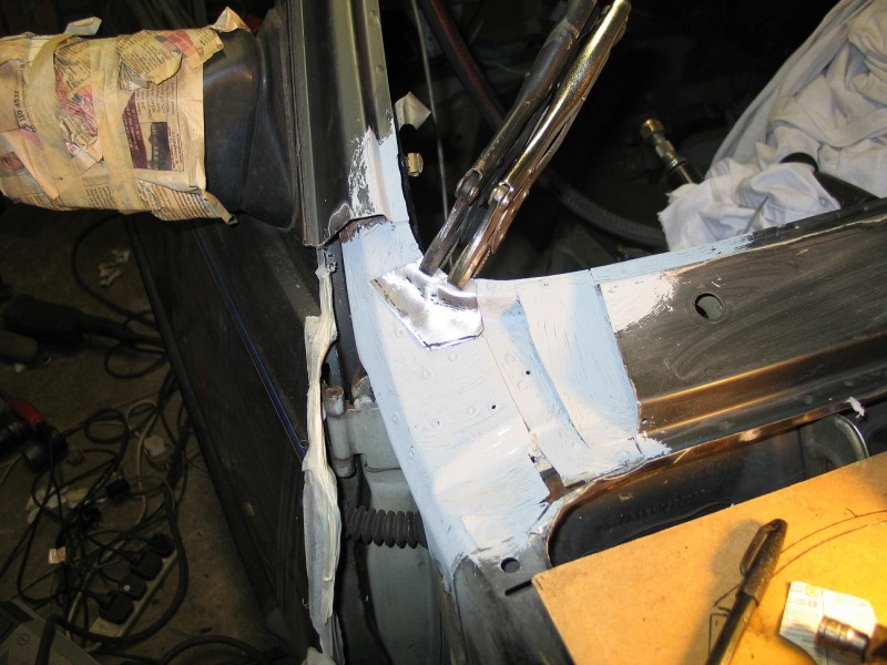 middle piece removed, and corner repair piece